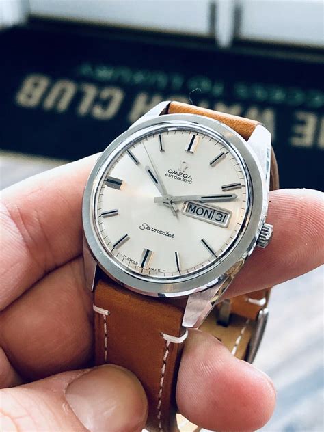 omega seamaster steel date watch